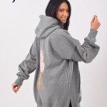 Gray ice cream hoodie