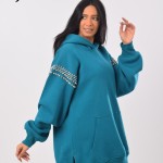 Janzari hoodie with diamond straps on the shoulders