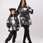 Children Black &white hoodie